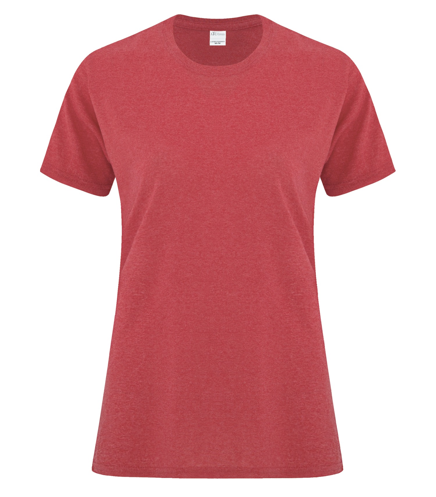 ATCᴹᶜ Everyday Collectionᴹᴰ ATC™ EVERYDAY COTTON LADIES' TEE. ATC1000L Heather Red**