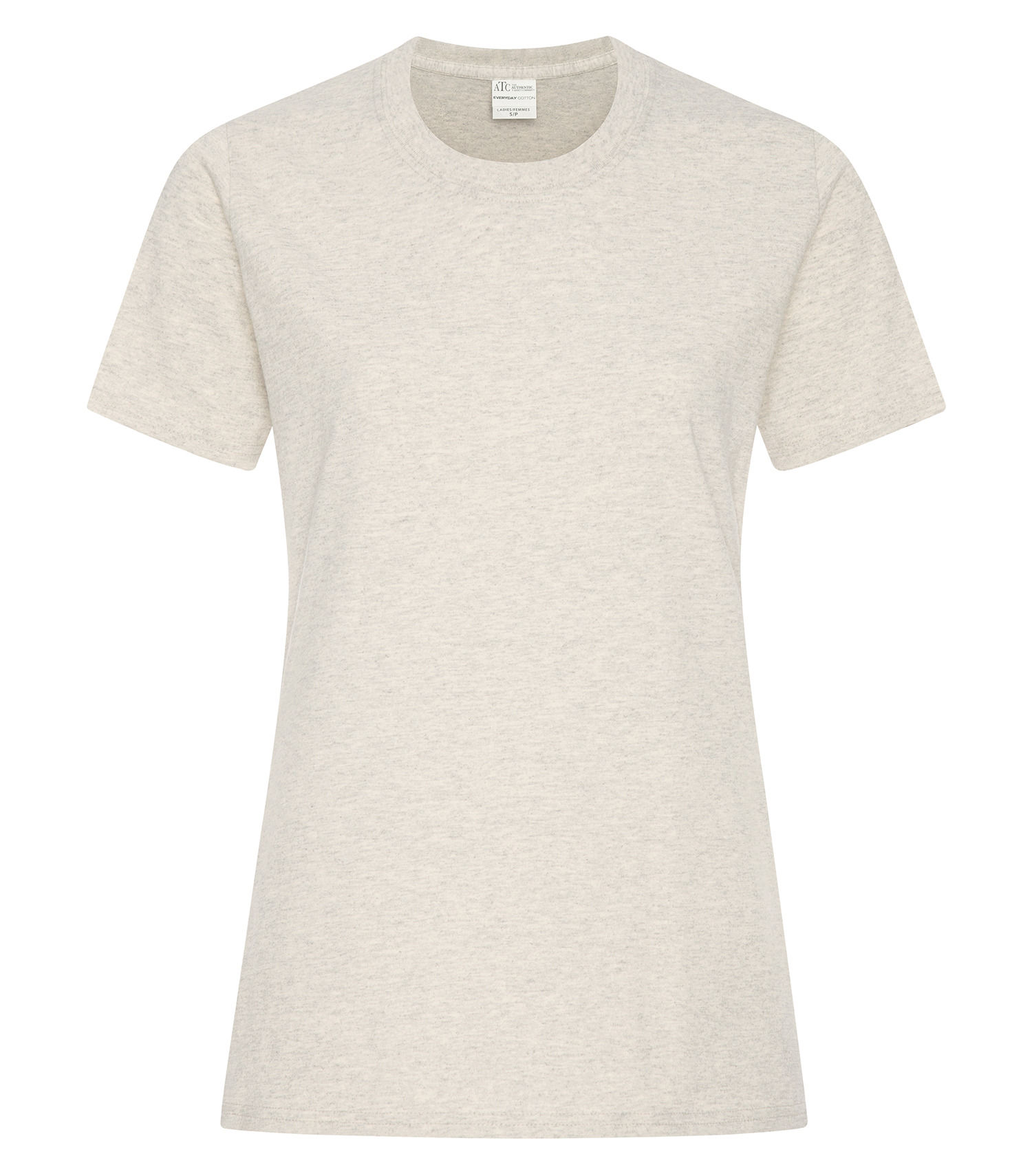 ATCᴹᶜ Everyday Collectionᴹᴰ ATC™ EVERYDAY COTTON LADIES' TEE. ATC1000L Oatmeal Heather***