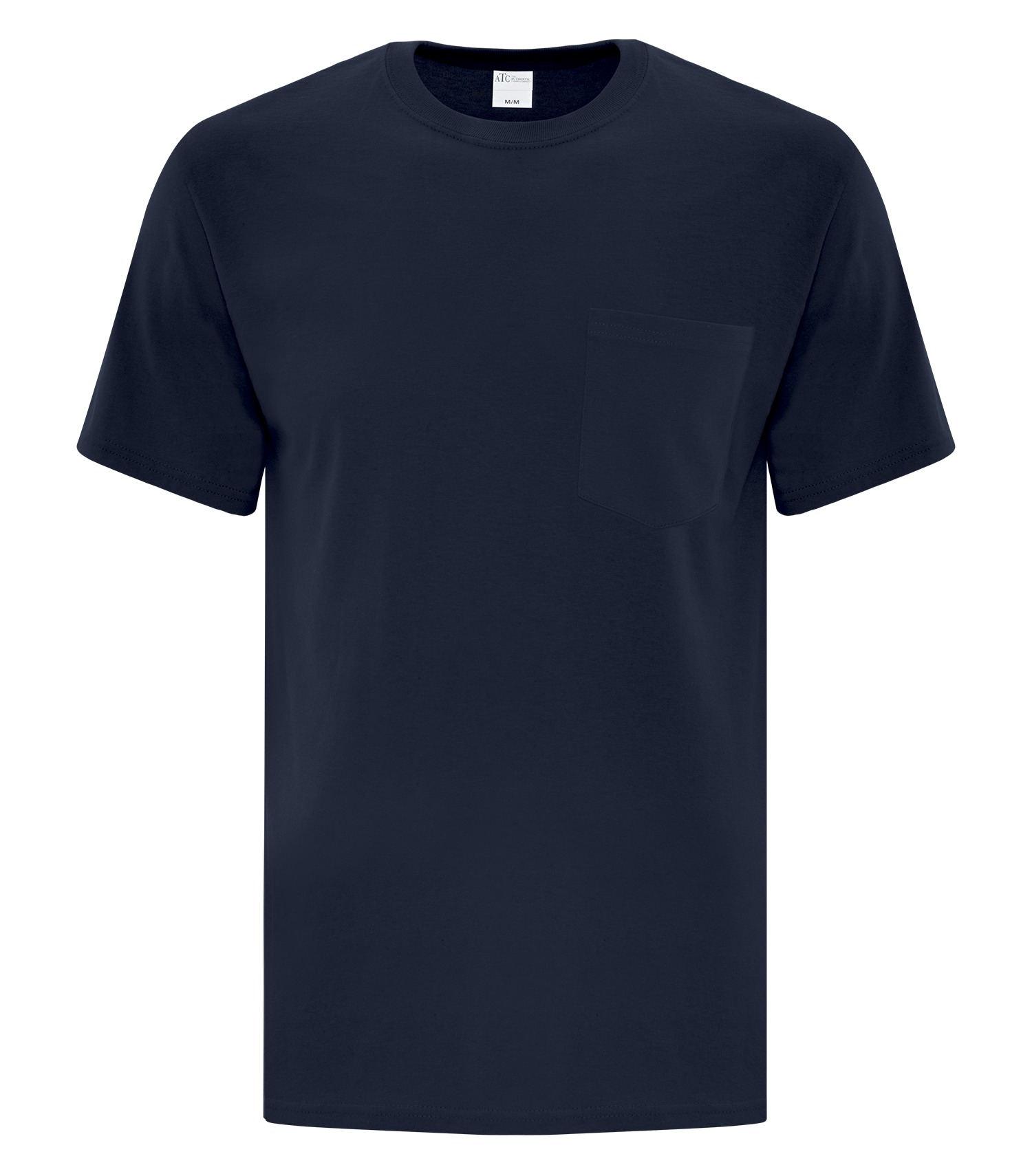 ATCᴹᶜ Everyday Collectionᴹᴰ ATC™ EVERYDAY COTTON POCKET TEE. ATC1000P Dark Navy