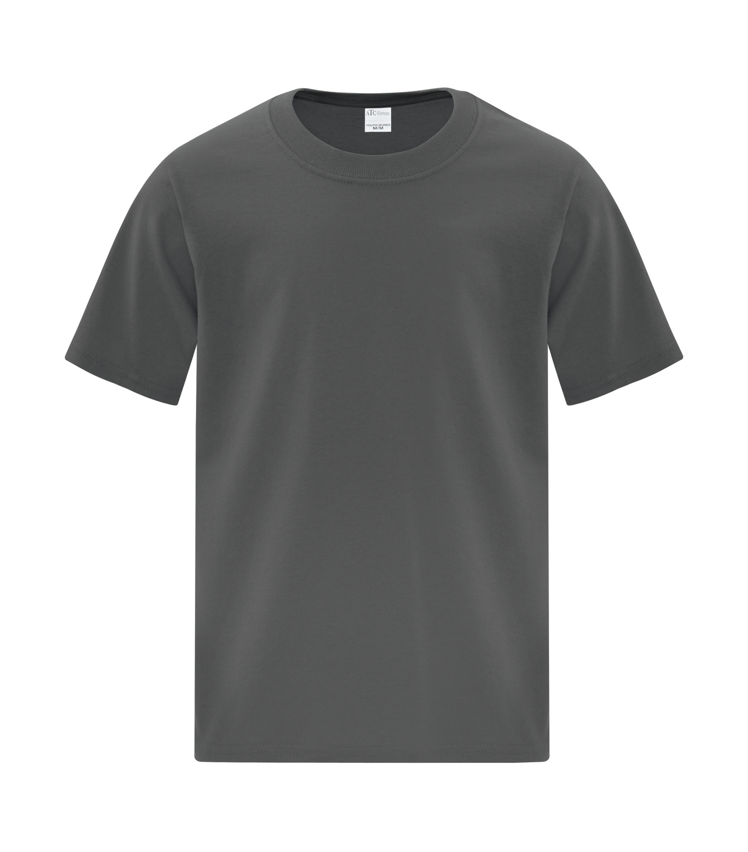 ATCᴹᶜ Everyday Collectionᴹᴰ ATC™ EVERYDAY COTTON YOUTH TEE. ATC1000Y Charcoal