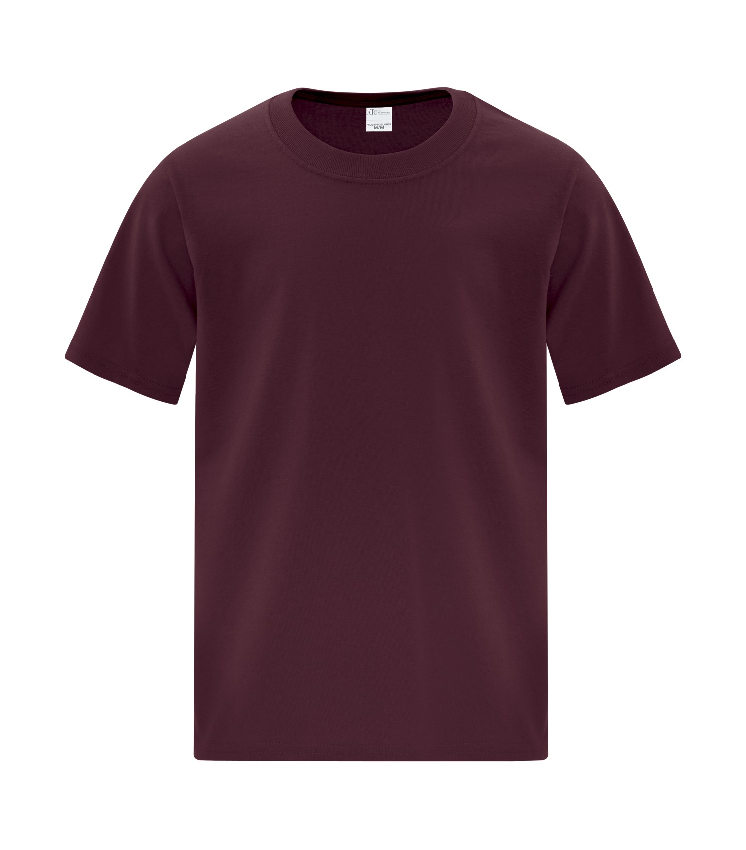 ATCᴹᶜ Everyday Collectionᴹᴰ ATC™ EVERYDAY COTTON YOUTH TEE. ATC1000Y Maroon