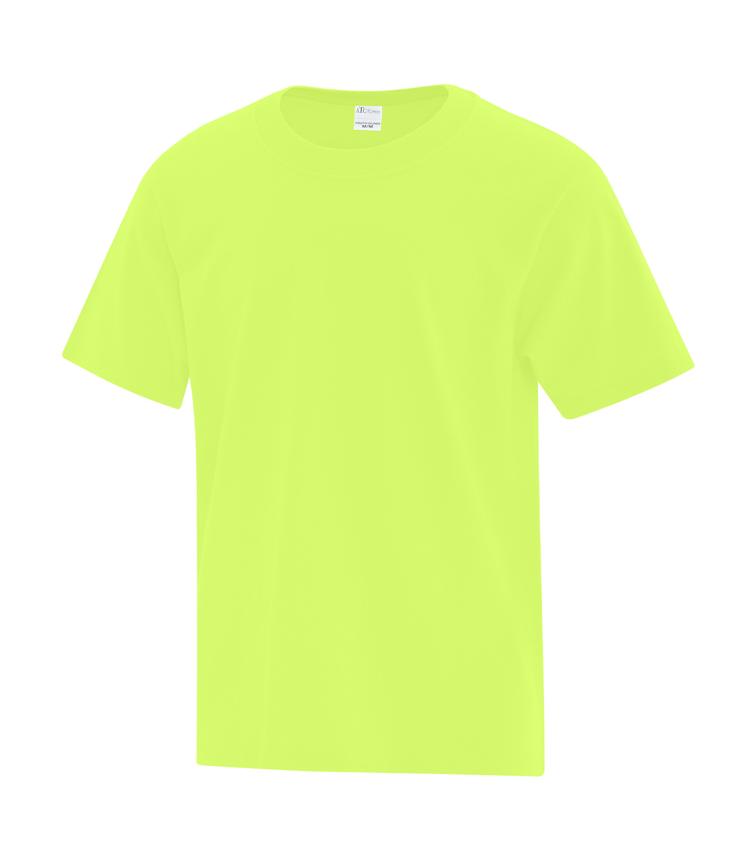 ATCᴹᶜ Everyday Collectionᴹᴰ ATC™ EVERYDAY COTTON YOUTH TEE. ATC1000Y Neon Yellow**