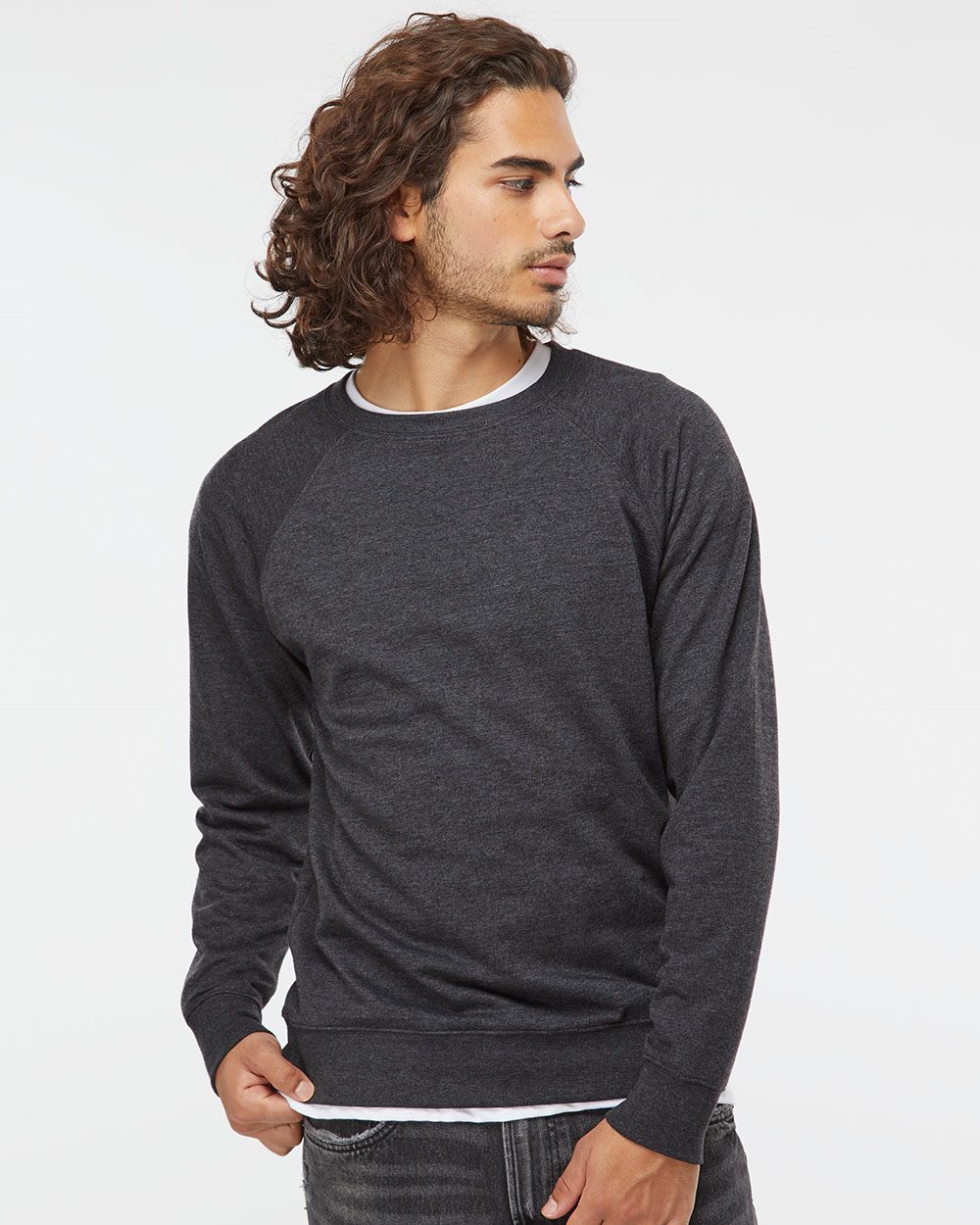 Independent Trading Co. Unisex Icon Lightweight Loopback Terry Crewneck Sweatshirt - SS1000C