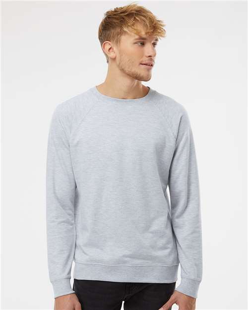 Independent Trading Co. Unisex Icon Lightweight Loopback Terry Crewneck Sweatshirt - SS1000C Athletic Heather