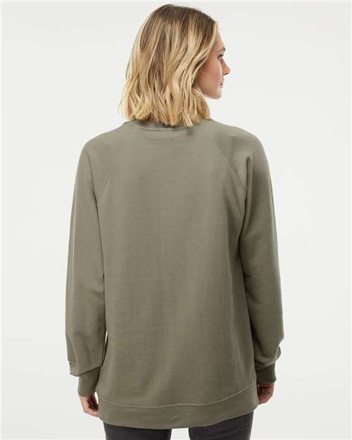 Independent Trading Co. Unisex Icon Lightweight Loopback Terry Crewneck Sweatshirt - SS1000C Olive