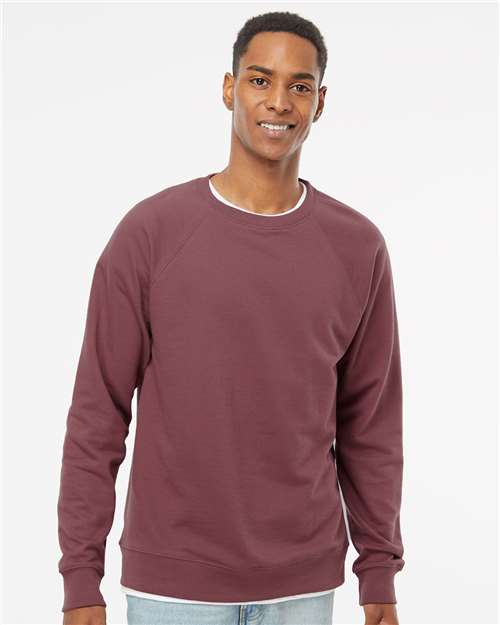 Independent Trading Co. Unisex Icon Lightweight Loopback Terry Crewneck Sweatshirt - SS1000C Port