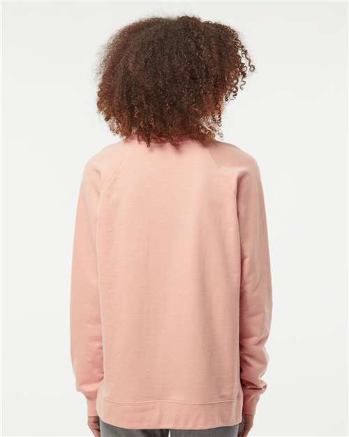 Independent Trading Co. Unisex Icon Lightweight Loopback Terry Crewneck Sweatshirt - SS1000C Rose