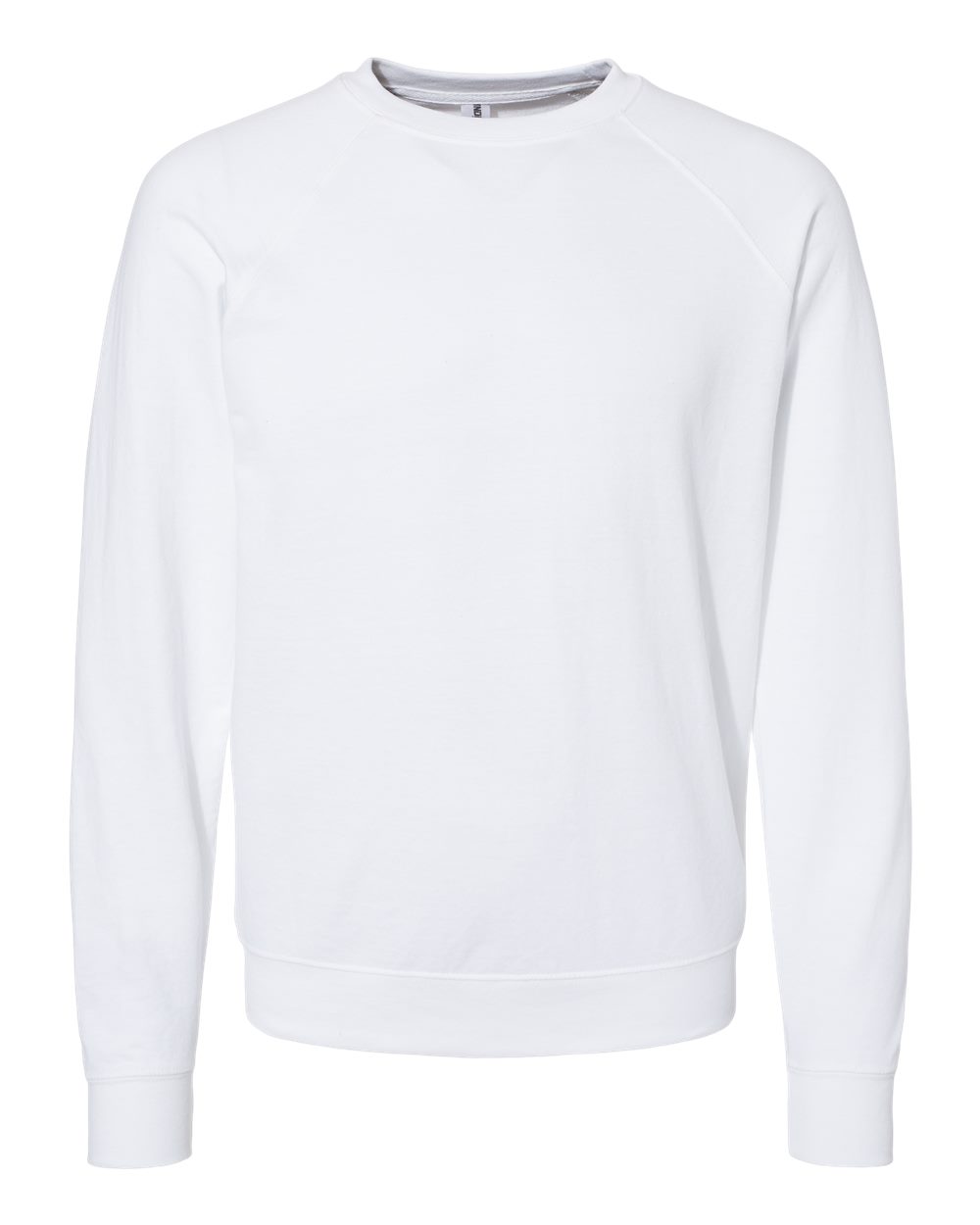 Independent Trading Co. Unisex Icon Lightweight Loopback Terry Crewneck Sweatshirt - SS1000C White