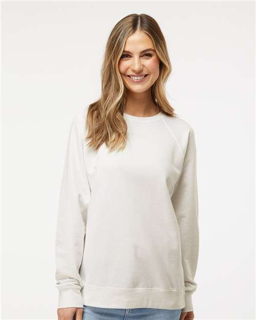 Independent Trading Co. Unisex Icon Lightweight Loopback Terry Crewneck Sweatshirt - SS1000C Bone