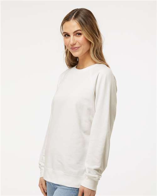 Independent Trading Co. Unisex Icon Lightweight Loopback Terry Crewneck Sweatshirt - SS1000C Bone