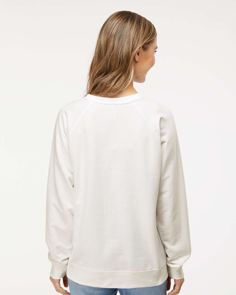 Independent Trading Co. Unisex Icon Lightweight Loopback Terry Crewneck Sweatshirt - SS1000C Bone