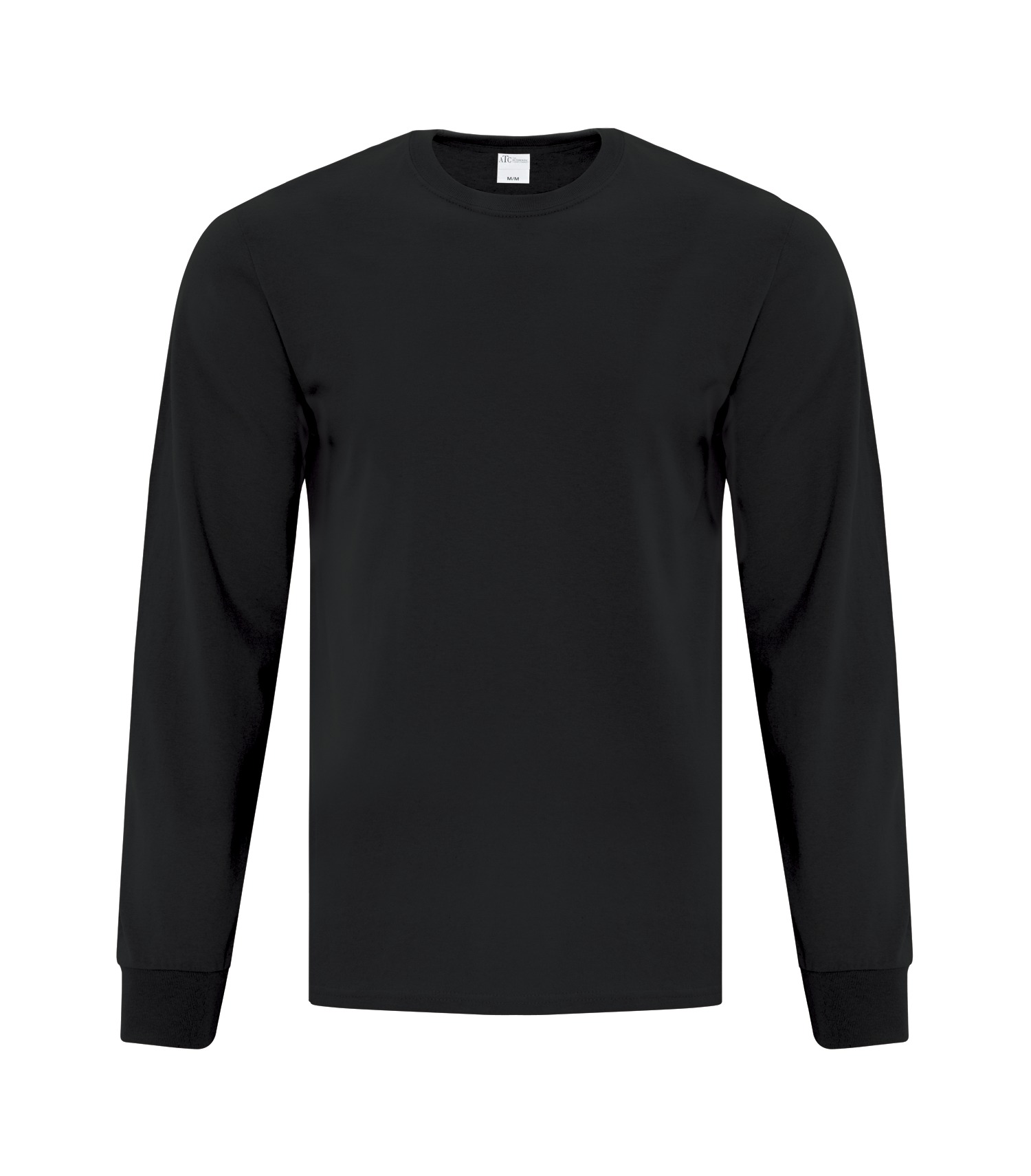 ATCᴹᶜ Everyday Collectionᴹᴰ ATC™ EVERYDAY COTTON LONG SLEEVE TEE. ATC1015 Black