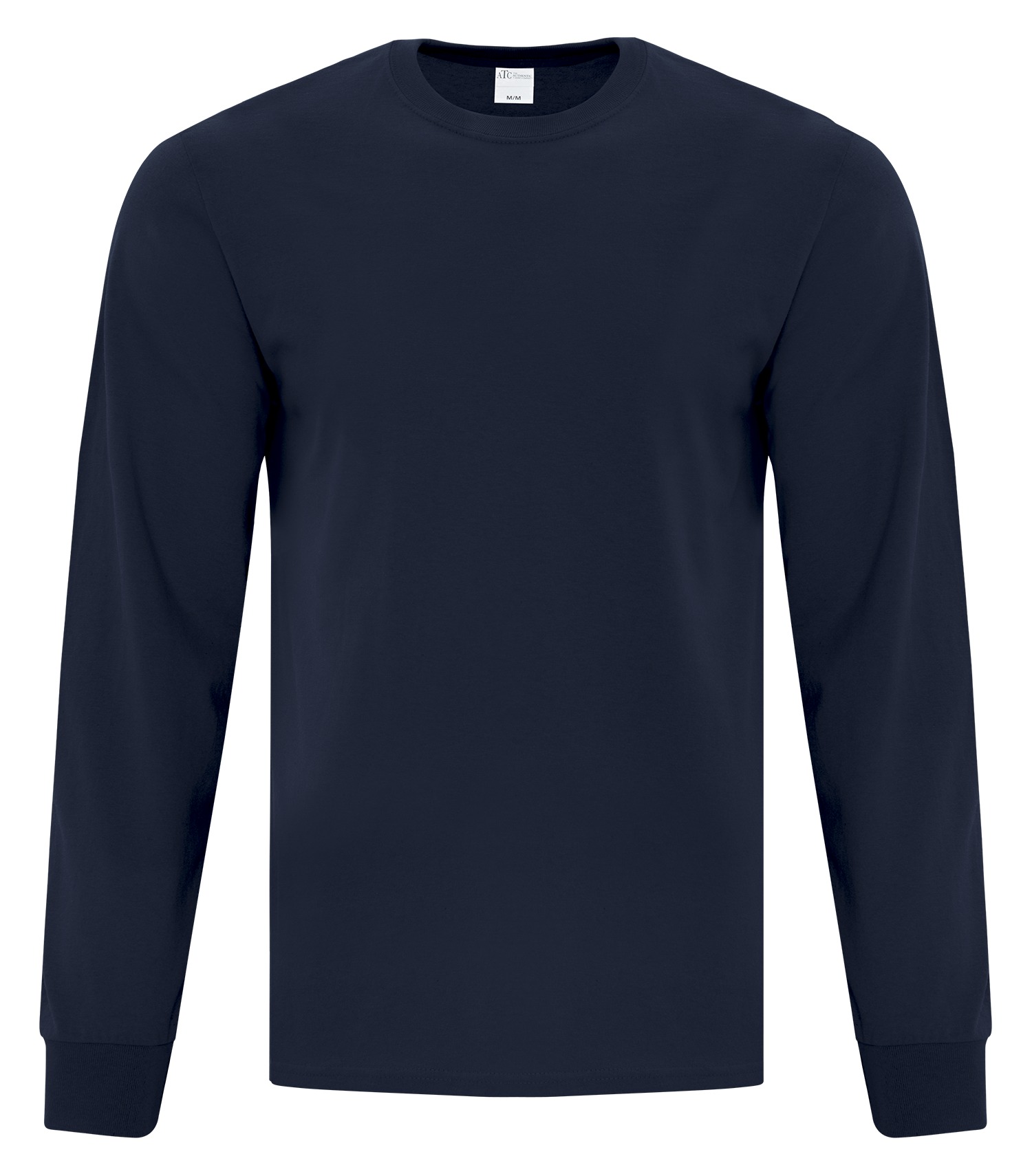 ATCᴹᶜ Everyday Collectionᴹᴰ ATC™ EVERYDAY COTTON LONG SLEEVE TEE. ATC1015 Dark Navy