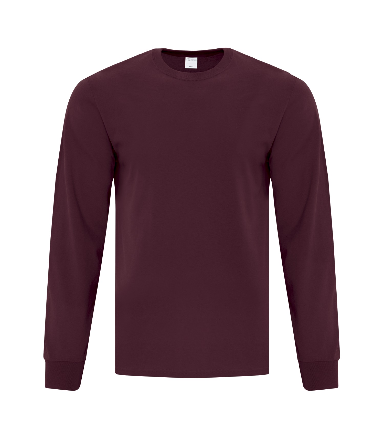 ATCᴹᶜ Everyday Collectionᴹᴰ ATC™ EVERYDAY COTTON LONG SLEEVE TEE. ATC1015 Maroon