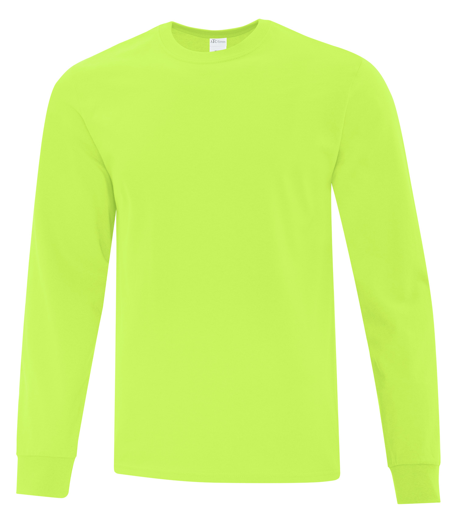 ATCᴹᶜ Everyday Collectionᴹᴰ ATC™ EVERYDAY COTTON LONG SLEEVE TEE. ATC1015 Safety Green**