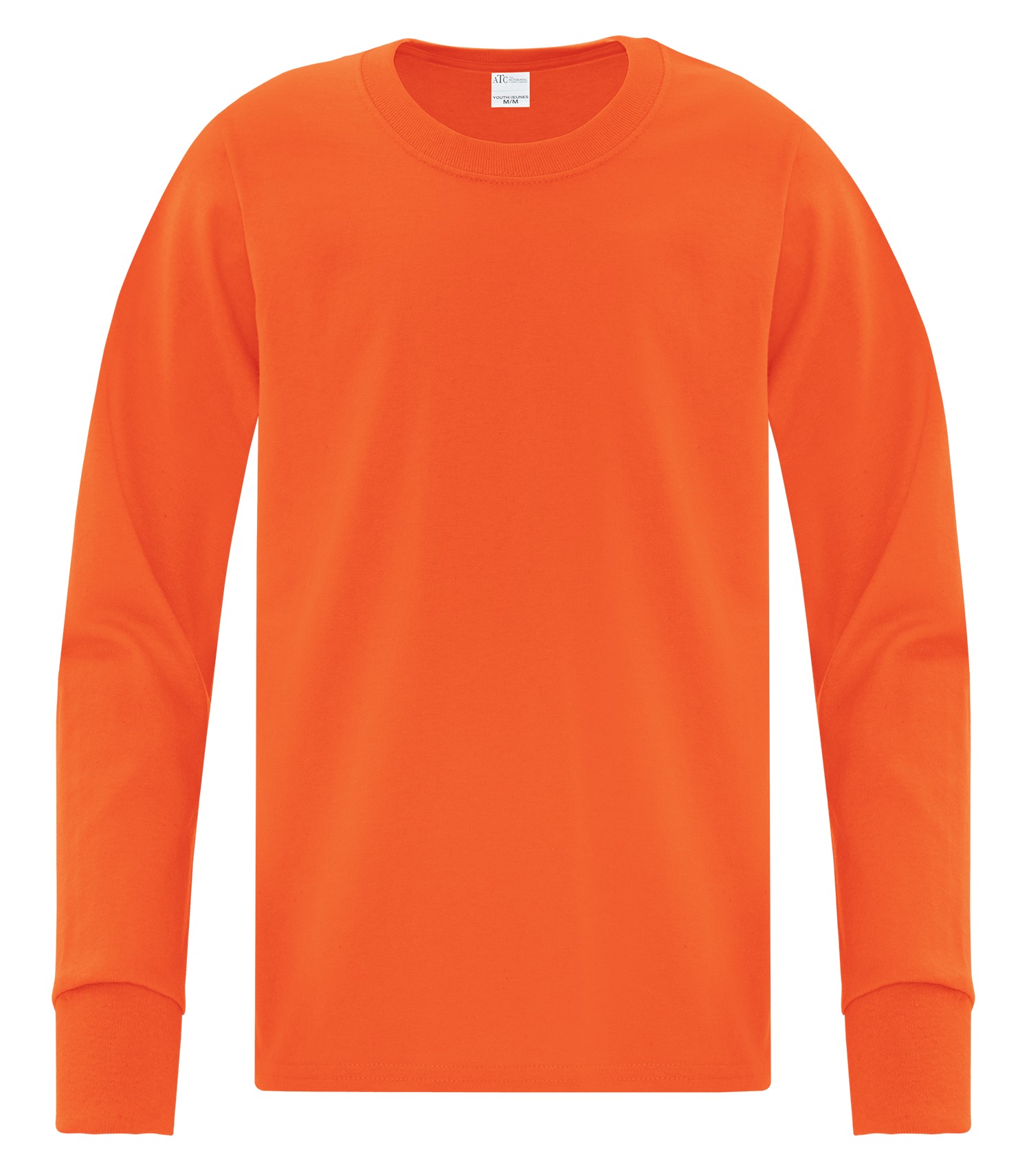 ATCᴹᶜ Everyday Collectionᴹᴰ ATC™ EVERYDAY COTTON LONG SLEEVE YOUTH TEE. ATC1015Y Orange