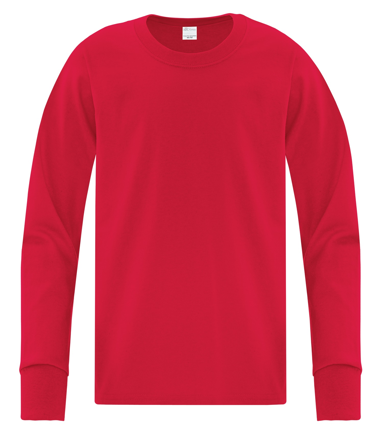 ATCᴹᶜ Everyday Collectionᴹᴰ ATC™ EVERYDAY COTTON LONG SLEEVE YOUTH TEE. ATC1015Y Red