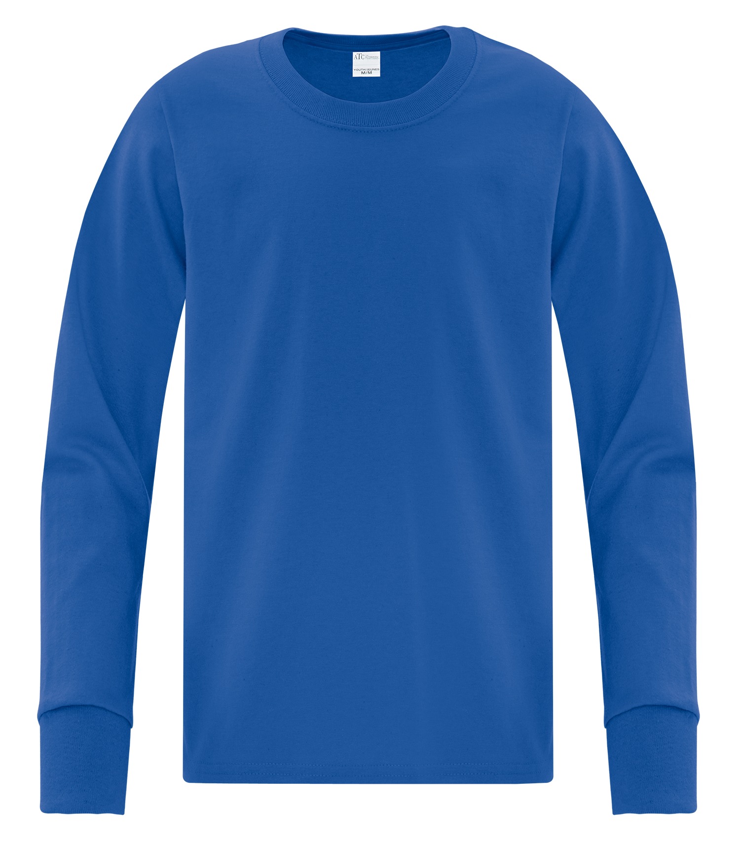 ATCᴹᶜ Everyday Collectionᴹᴰ ATC™ EVERYDAY COTTON LONG SLEEVE YOUTH TEE. ATC1015Y Royal