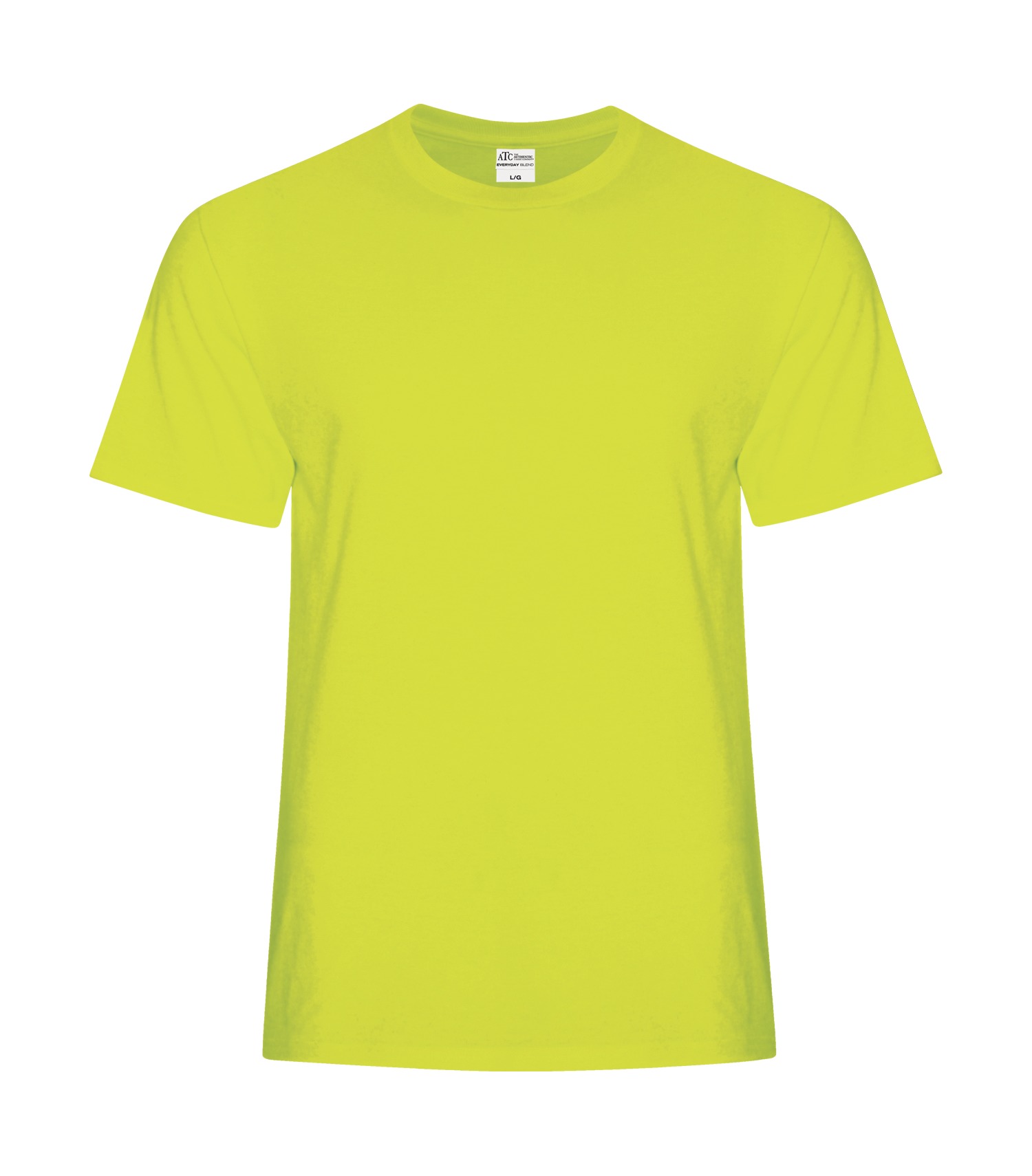 ATCᴹᶜ Everyday Collectionᴹᴰ ATC™ EVERYDAY COTTON BLEND TEE. ATC5050 Safety Green