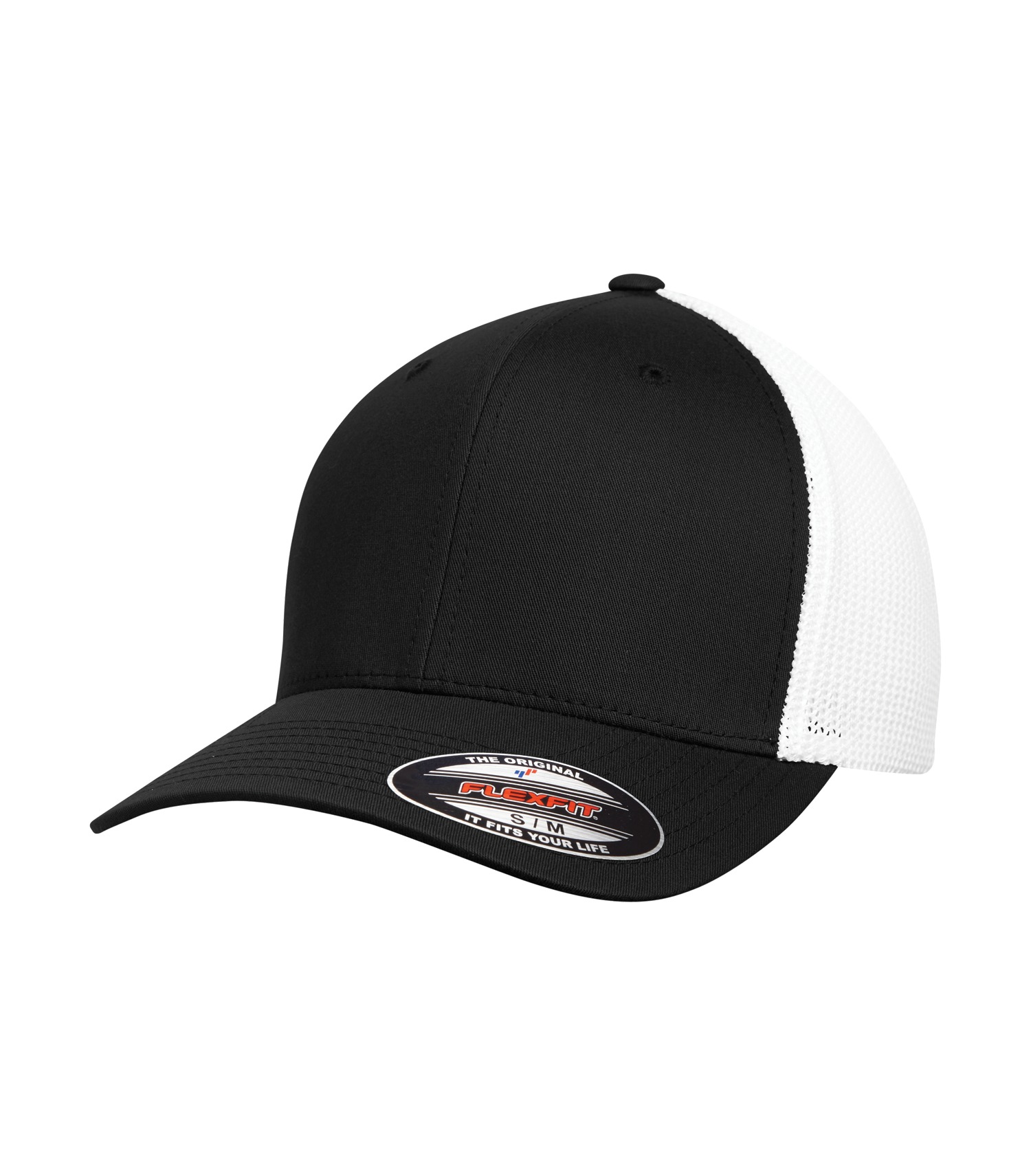 ATCᴹᶜ Flexfitᴹᴰ ATC™ FLEXFIT® TRUCKER MESH. ATC6511 Black-White