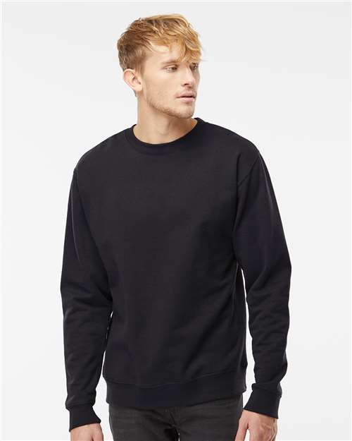 Independent Trading Co. Unisex Midweight Crewneck Sweatshirt - SS3000 Black
