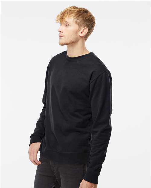 Independent Trading Co. Unisex Midweight Crewneck Sweatshirt - SS3000 Black
