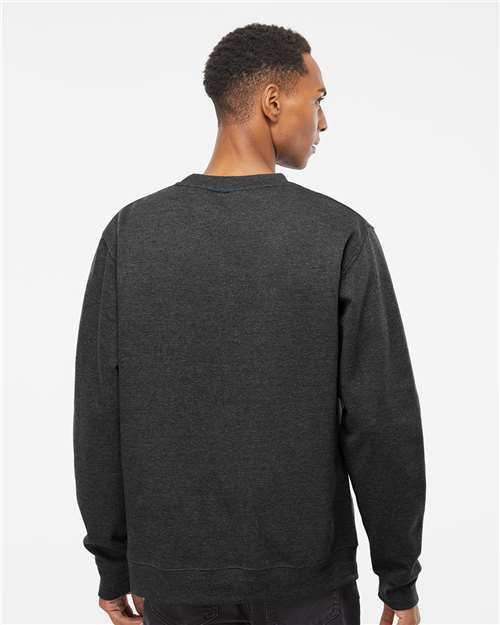 Independent Trading Co. Unisex Midweight Crewneck Sweatshirt - SS3000 Charcoal Heather