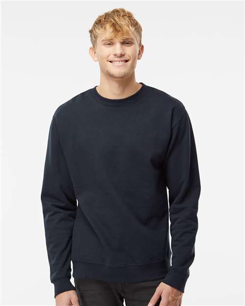 Independent Trading Co. Unisex Midweight Crewneck Sweatshirt - SS3000 Classic Navy