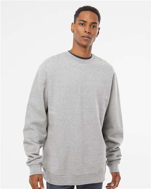 Independent Trading Co. Unisex Midweight Crewneck Sweatshirt - SS3000 Grey Heather
