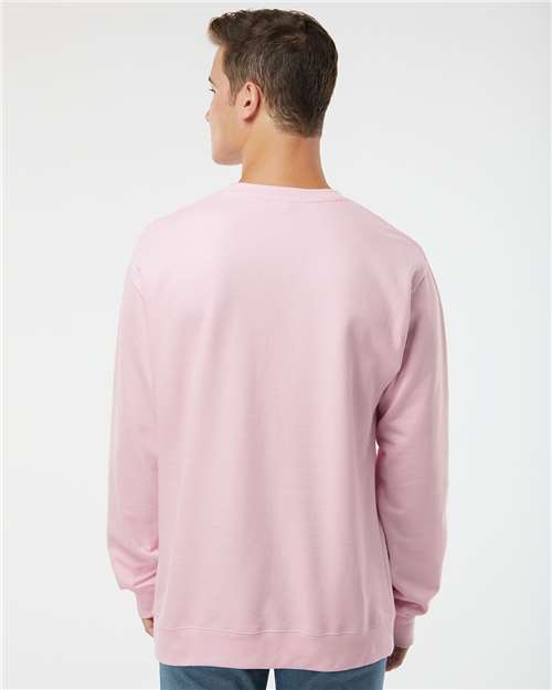 Independent Trading Co. Unisex Midweight Crewneck Sweatshirt - SS3000 Light Pink
