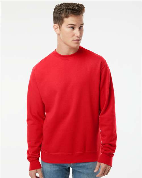 Independent Trading Co. Unisex Midweight Crewneck Sweatshirt - SS3000 Red