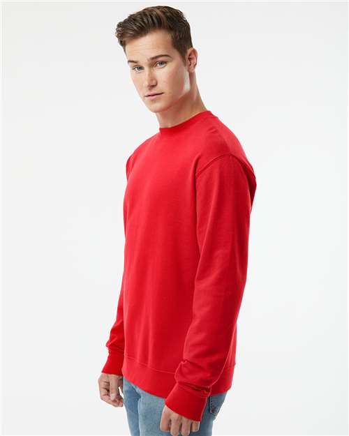 Independent Trading Co. Unisex Midweight Crewneck Sweatshirt - SS3000 Red