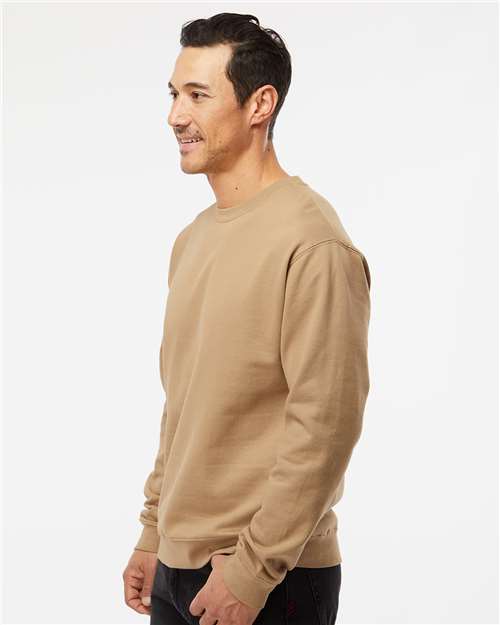 Independent Trading Co. Unisex Midweight Crewneck Sweatshirt - SS3000 Sandstone