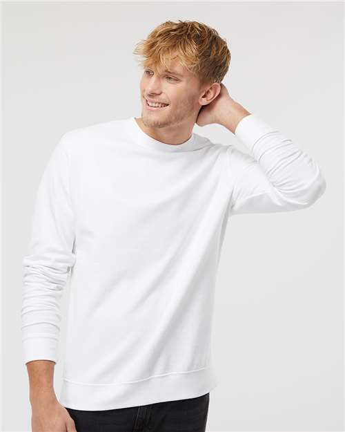Independent Trading Co. Unisex Midweight Crewneck Sweatshirt - SS3000 White