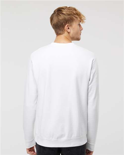 Independent Trading Co. Unisex Midweight Crewneck Sweatshirt - SS3000 White