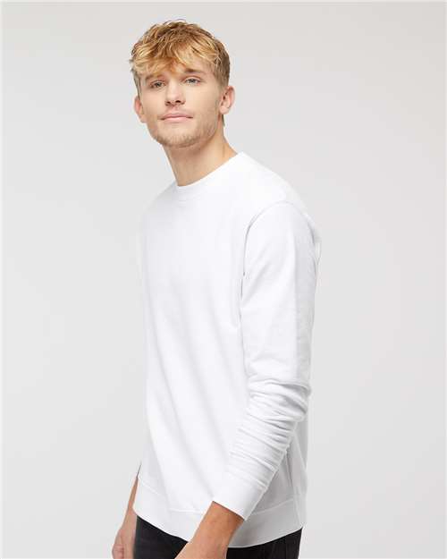 Independent Trading Co. Unisex Midweight Crewneck Sweatshirt - SS3000 White