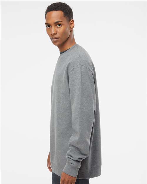 Independent Trading Co. Unisex Midweight Crewneck Sweatshirt - SS3000 Gunmetal Heather