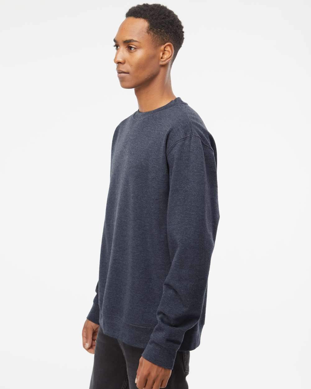 Independent Trading Co. Unisex Midweight Crewneck Sweatshirt - SS3000 Classic Navy Heather
