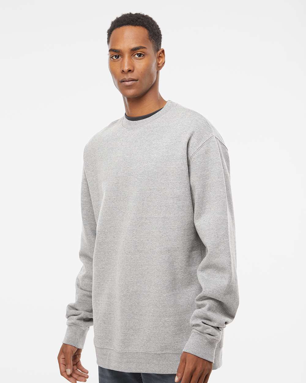 Independent Trading Co. Unisex Midweight Crewneck Sweatshirt - SS3000 Grey Heather