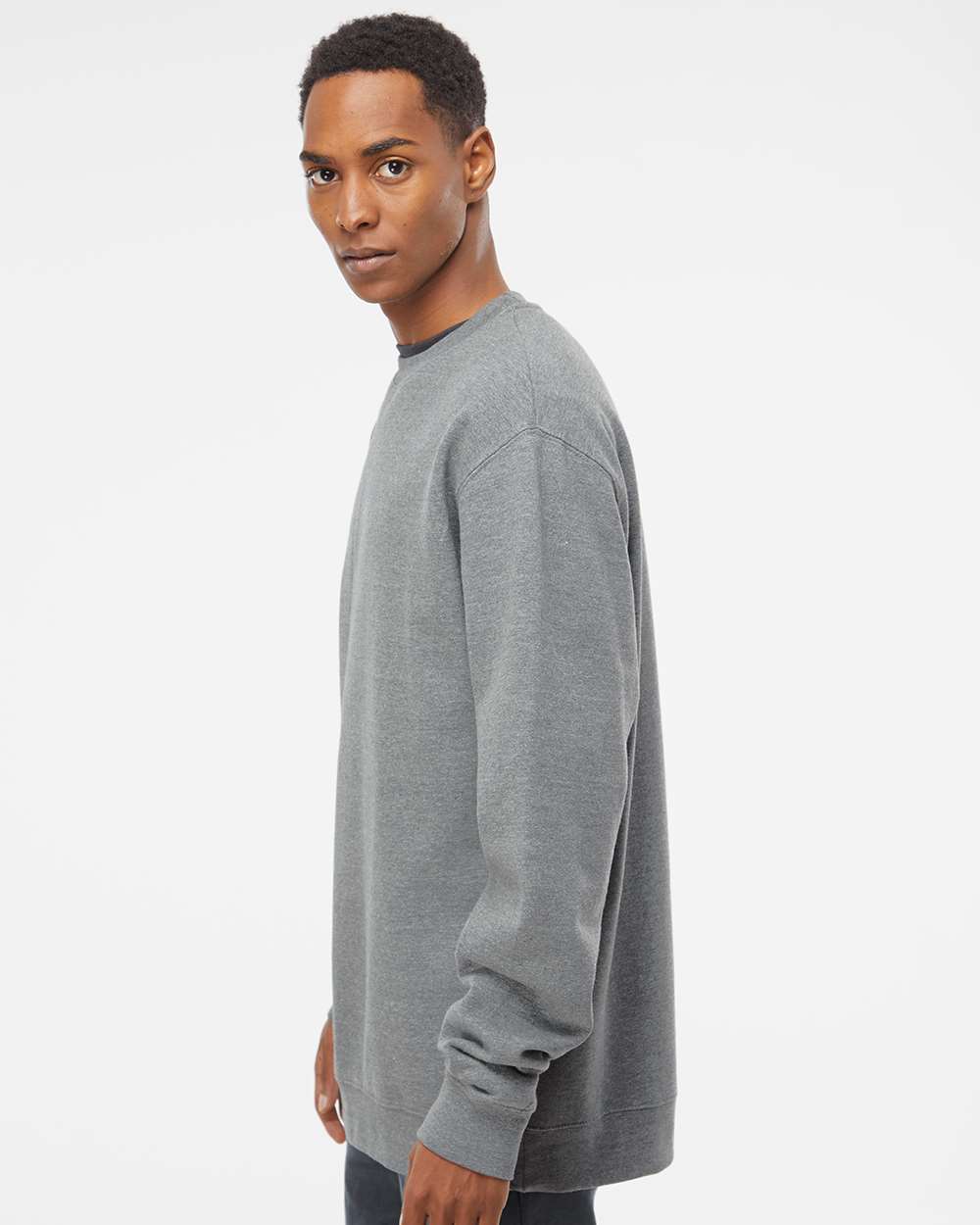 Independent Trading Co. Unisex Midweight Crewneck Sweatshirt - SS3000 Gunmetal Heather