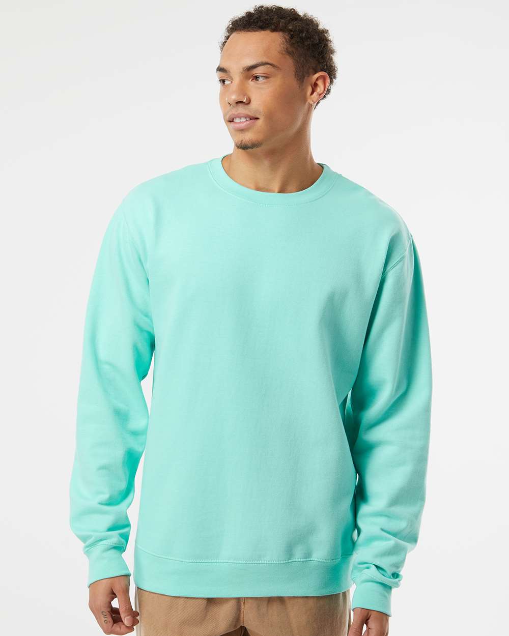 Independent Trading Co. Unisex Midweight Crewneck Sweatshirt - SS3000 Mint
