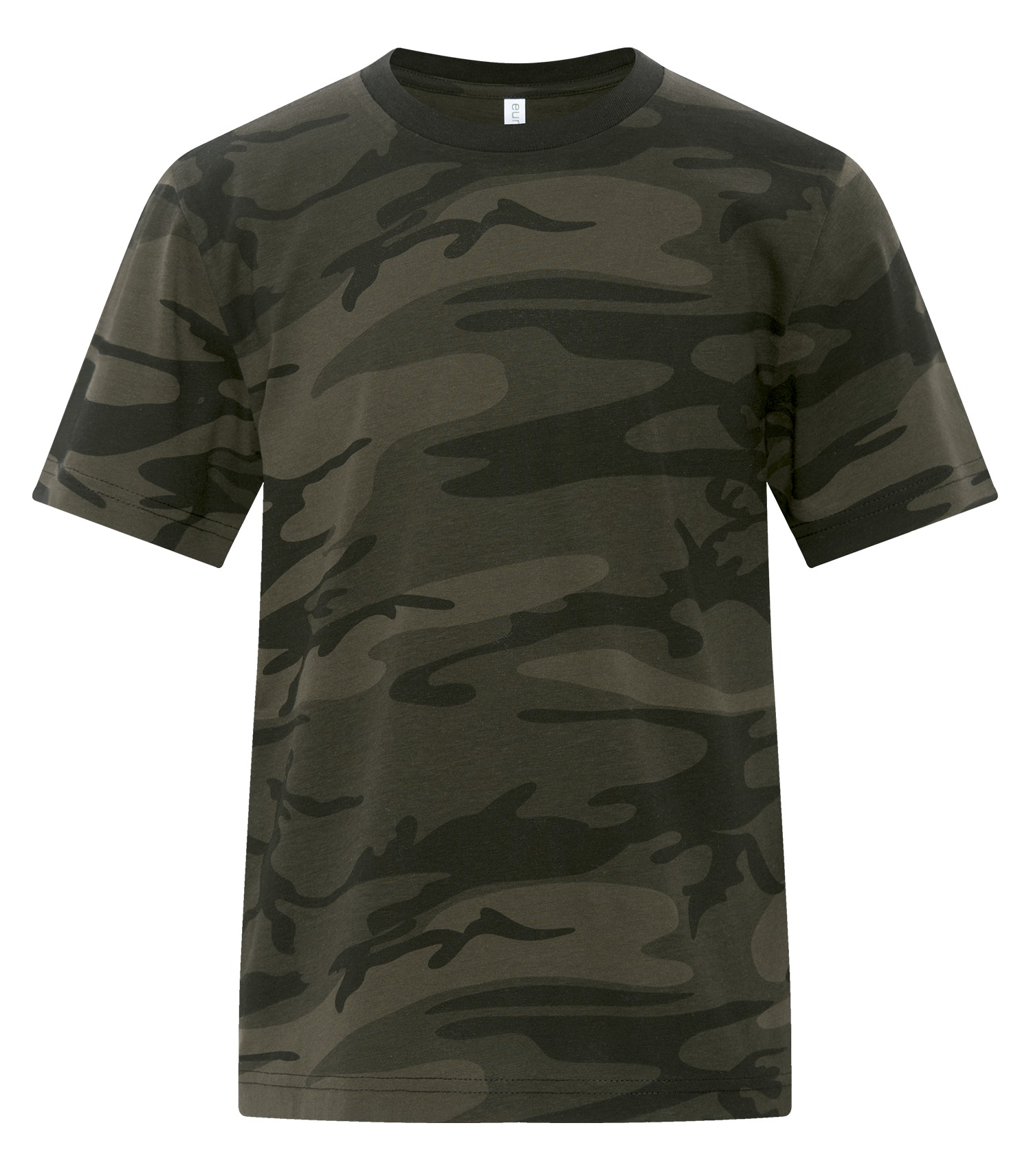 ATCᴹᶜ EuroSpunᴹᴰ  ATC™ EUROSPUN® RING SPUN YOUTH TEE. ATC8000Y Black Camo