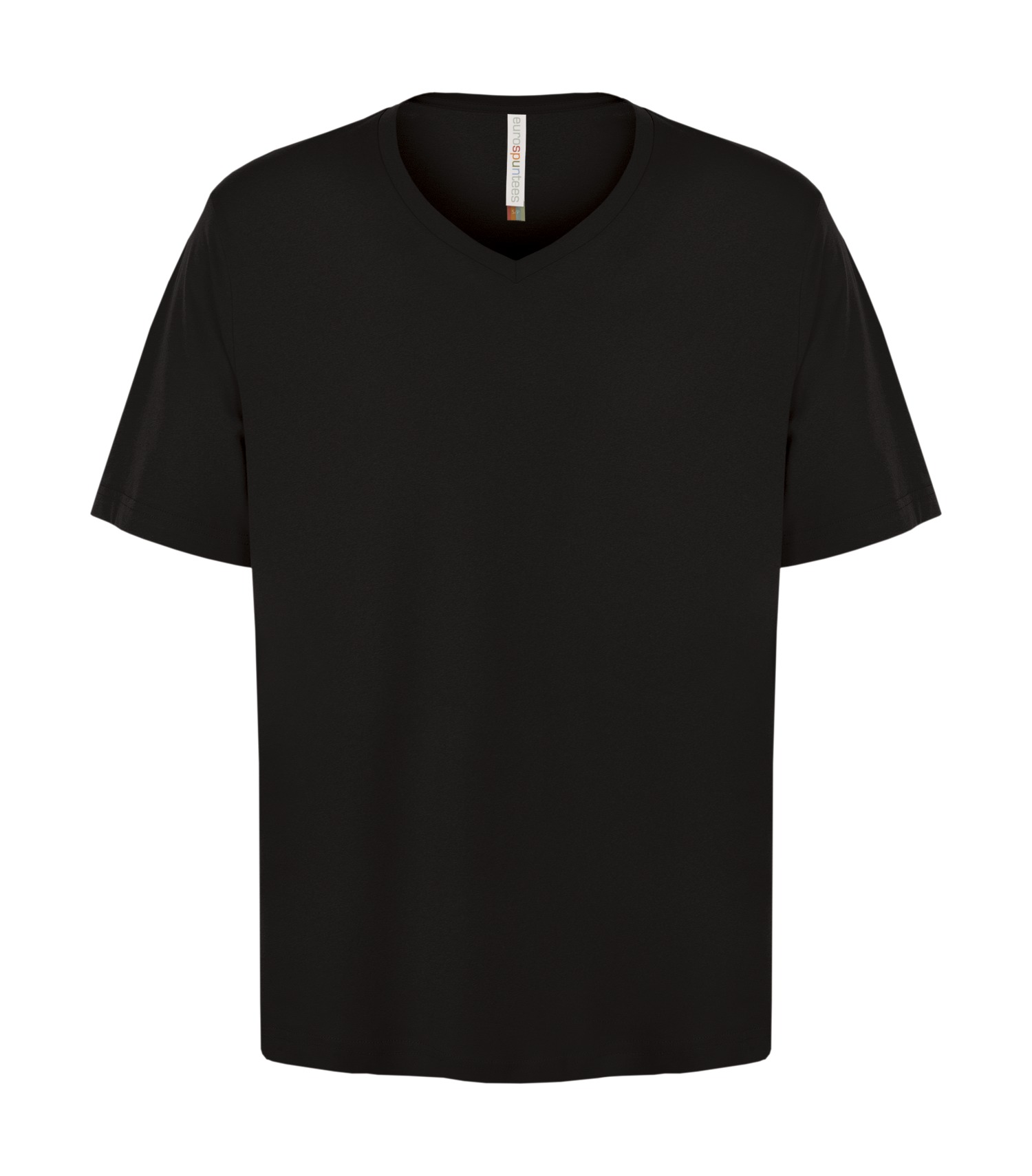 ATCᴹᶜ EuroSpunᴹᴰ  ATC™ EUROSPUN® RING SPUN V-NECK TEE. ATC8001 Black