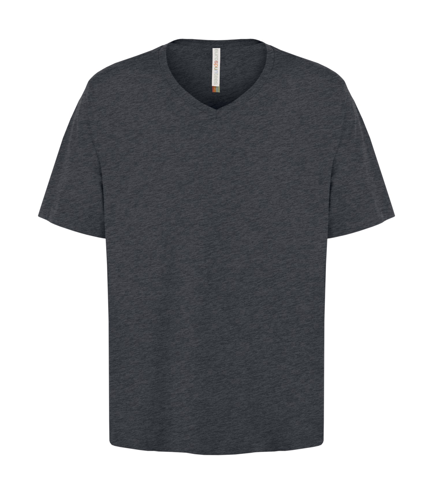 ATCᴹᶜ EuroSpunᴹᴰ  ATC™ EUROSPUN® RING SPUN V-NECK TEE. ATC8001 Charcoal Heather**