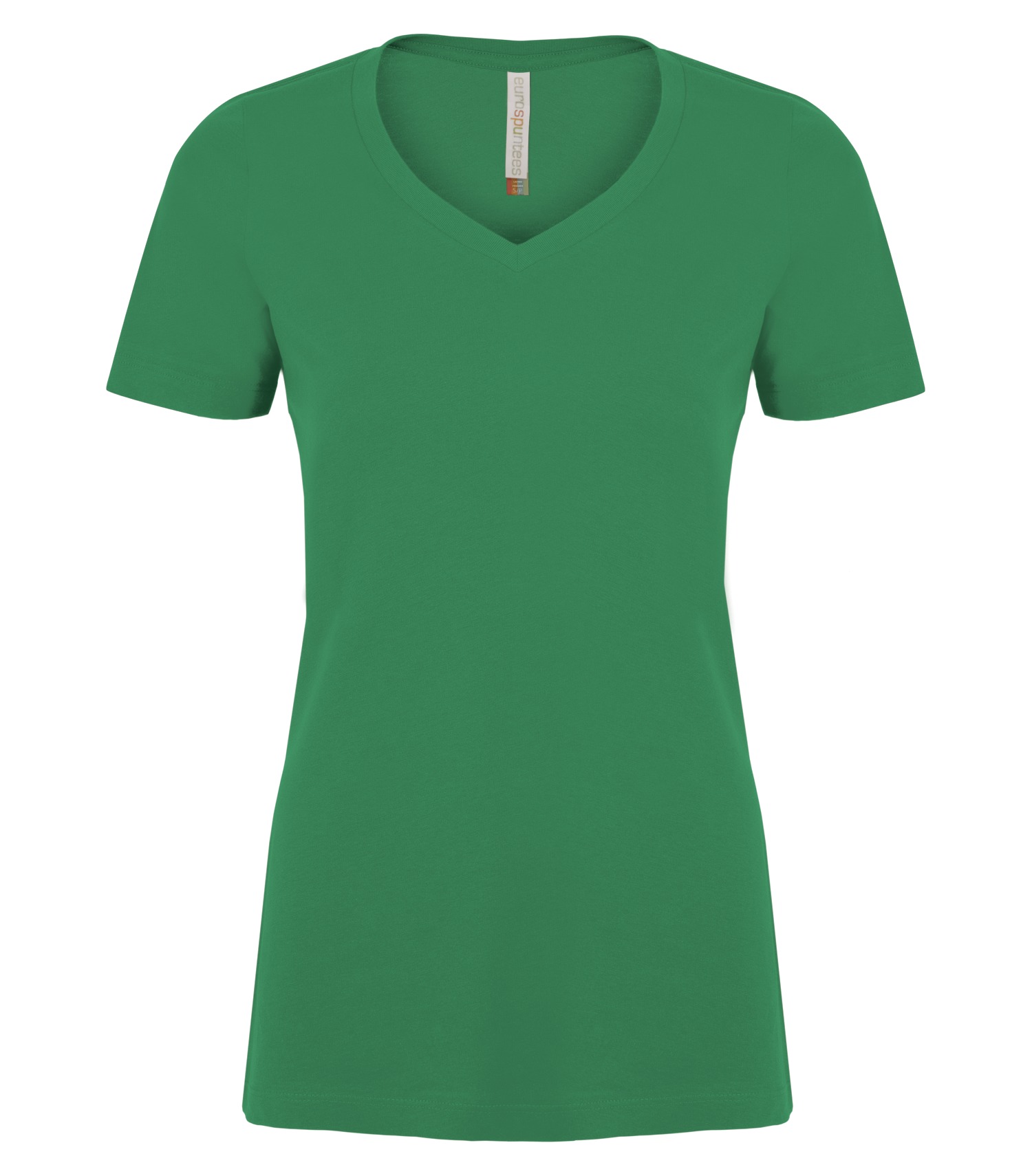 ATCᴹᶜ EuroSpunᴹᴰ ATC™ EUROSPUN® RING SPUN V-NECK LADIES' TEE. ATC8001L Kelly Green