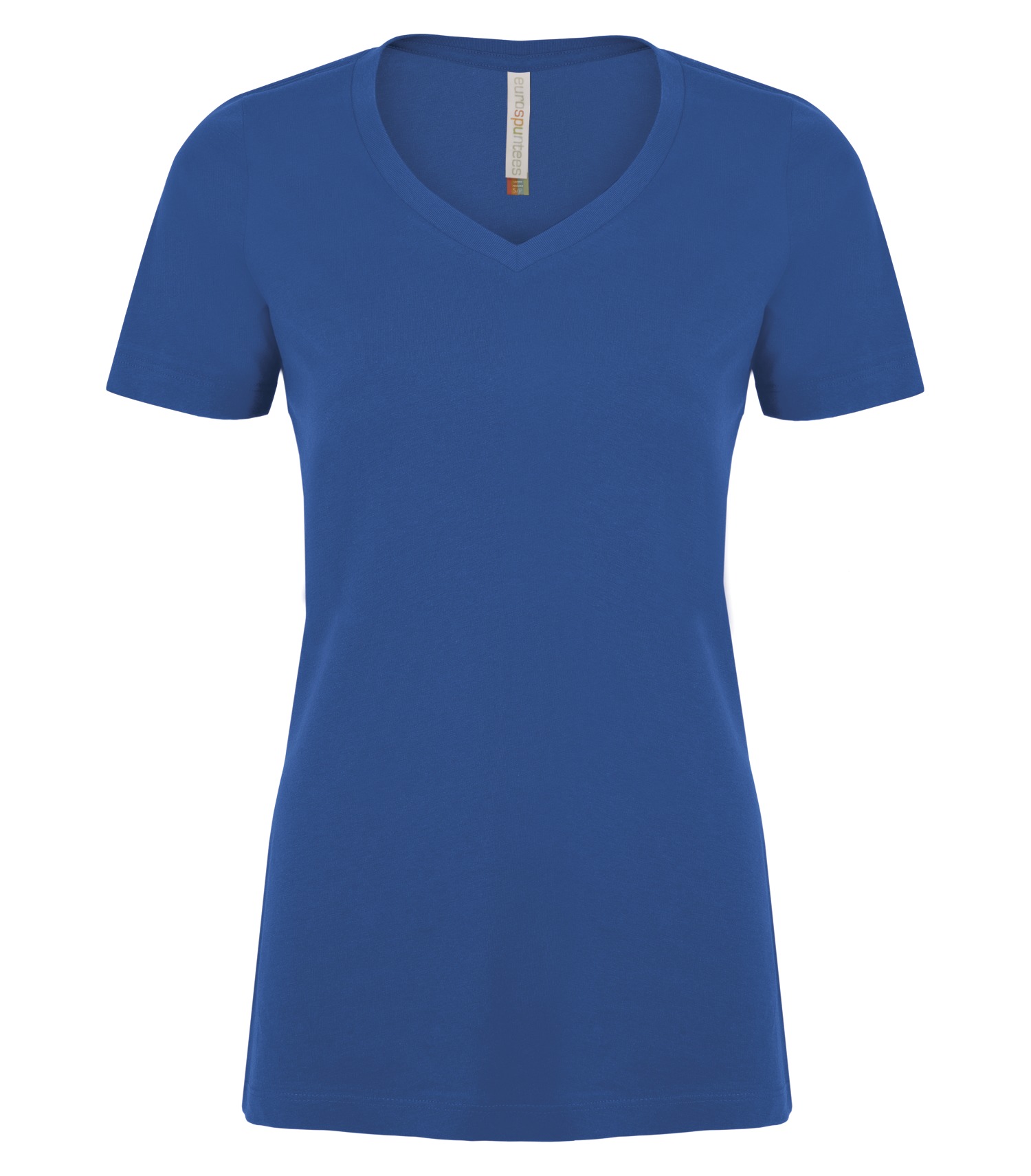 ATCᴹᶜ EuroSpunᴹᴰ ATC™ EUROSPUN® RING SPUN V-NECK LADIES' TEE. ATC8001L True Royal