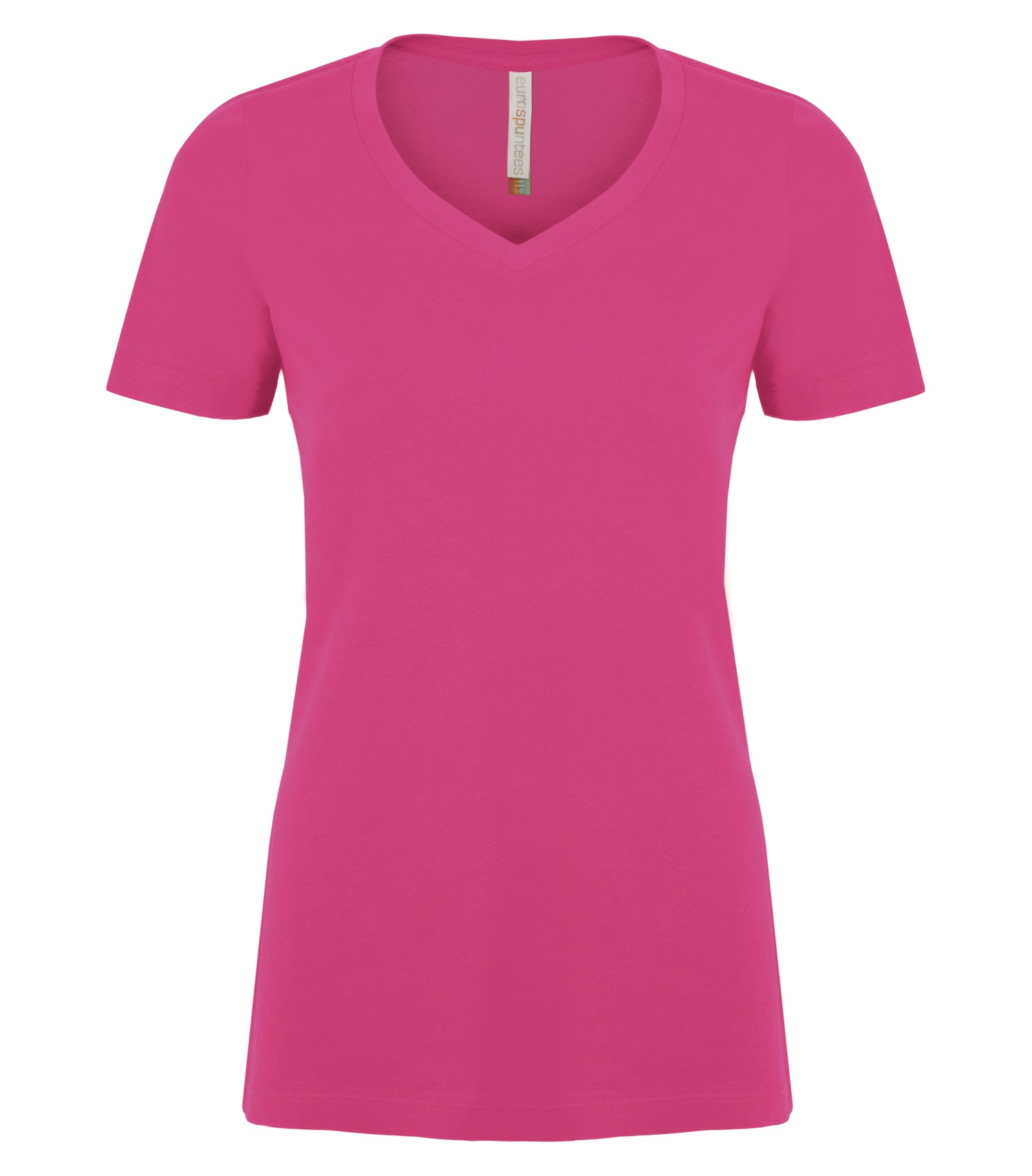 ATCᴹᶜ EuroSpunᴹᴰ ATC™ EUROSPUN® RING SPUN V-NECK LADIES' TEE. ATC8001L Wild Raspberry