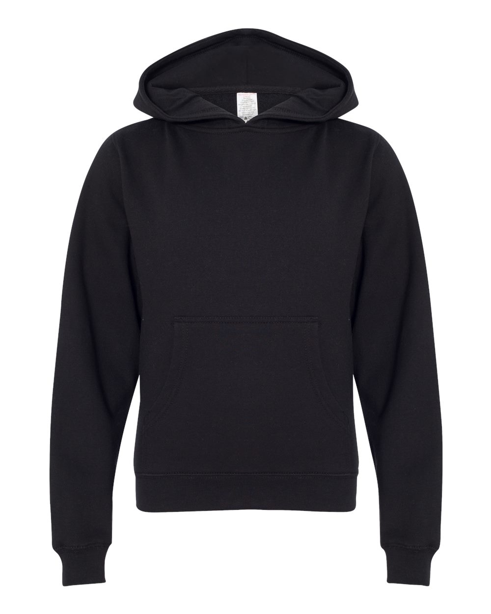 Independent Trading Co. Youth Midweight Hooded Sweatshirt - SS4001Y Black