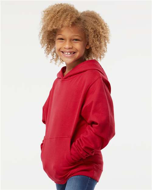 Independent Trading Co. Youth Midweight Hooded Sweatshirt - SS4001Y Red