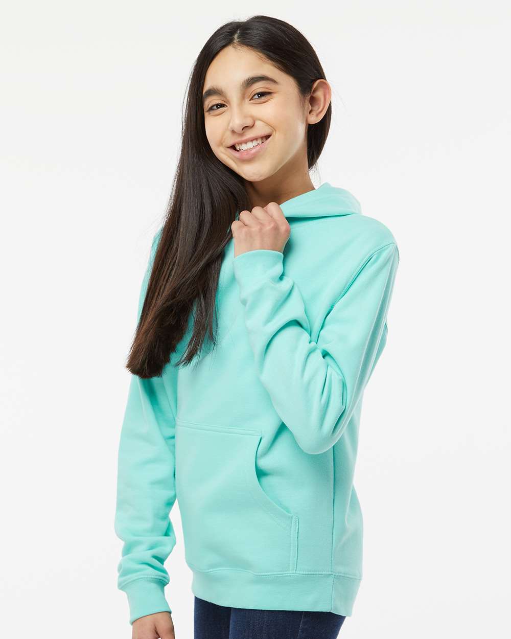 Independent Trading Co. Youth Midweight Hooded Sweatshirt - SS4001Y Mint